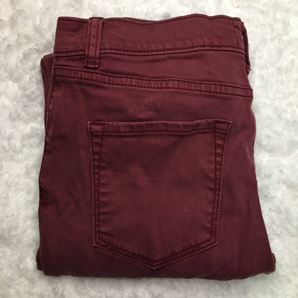 Caslon Maroon Size 28 Skinny Jeans